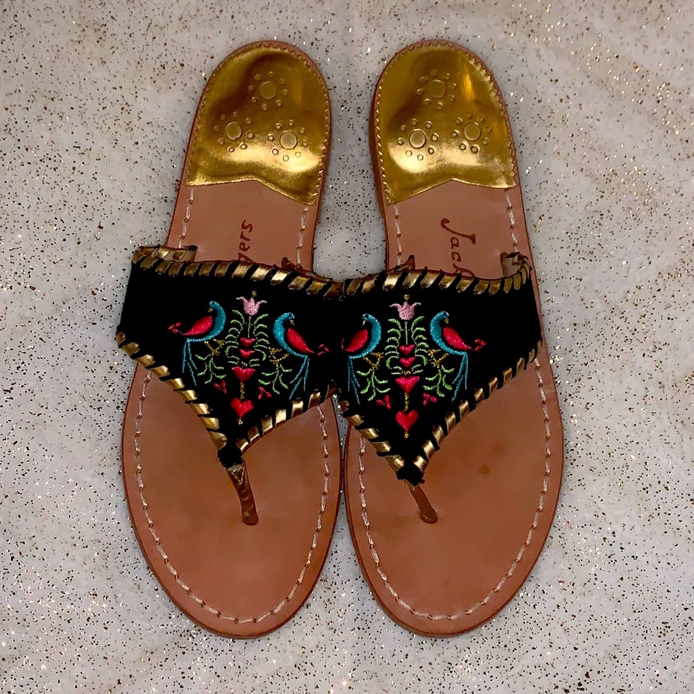 Jack Rogers Parrot Sandals.